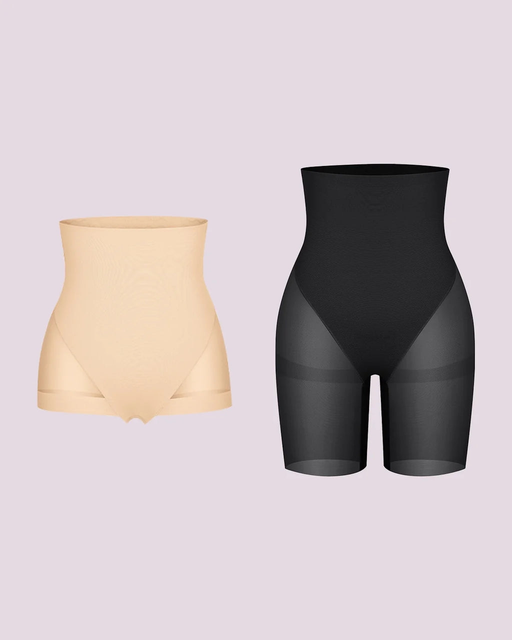 BOOT-YEAH MeshSmooth High-Waisted Mid Thigh Short + Brief