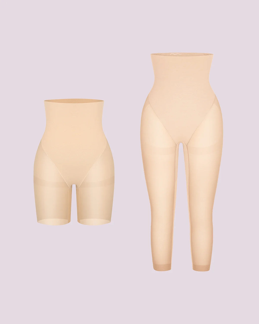 BOOT-YEAH MeshSmooth High-Waisted Mid Thigh Short+Capri