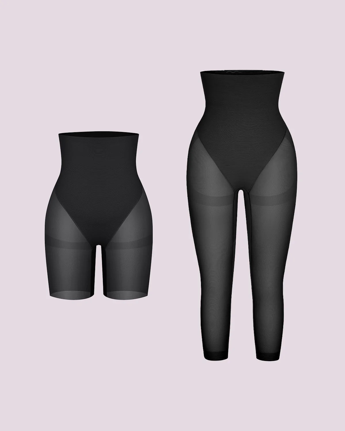 BOOT-YEAH MeshSmooth High-Waisted Mid Thigh Short+Capri
