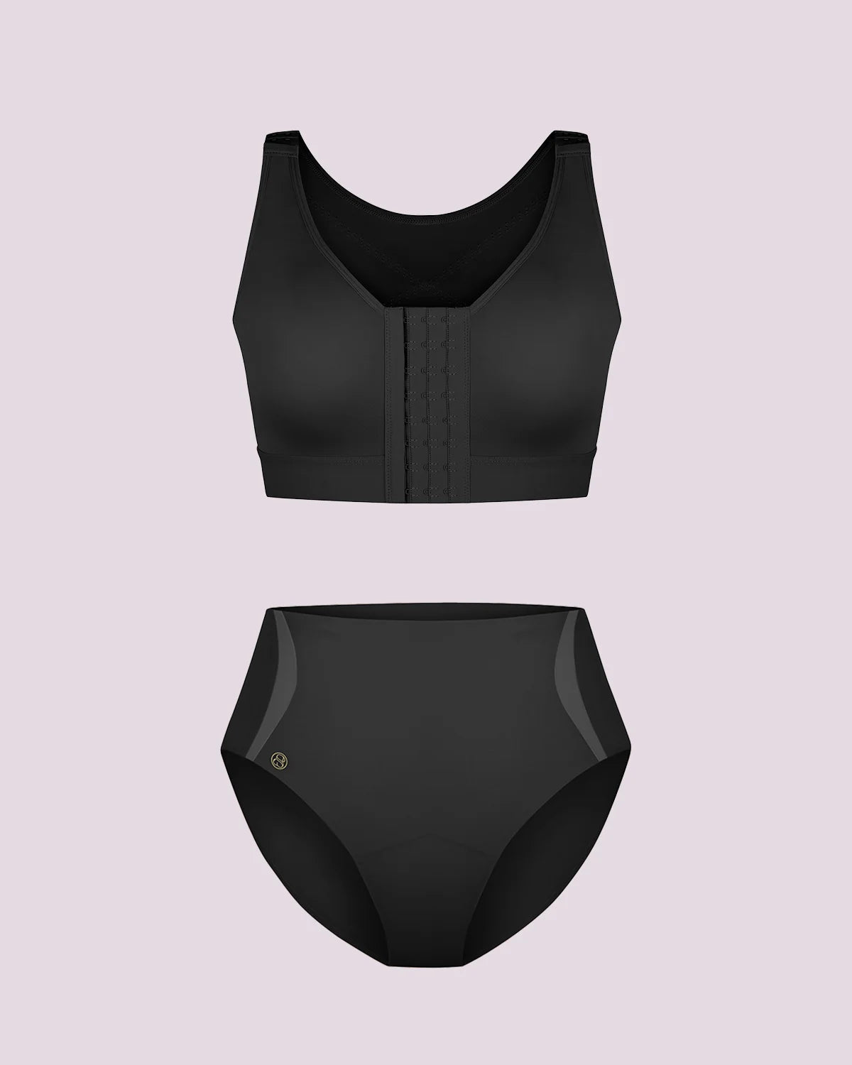 Bare Essentials AirSlim Unlined Wireless Back Support Bra + Brief