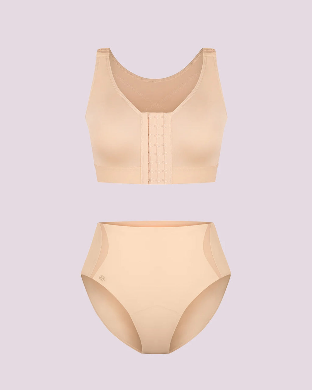 Bare Essentials AirSlim Unlined Wireless Back Support Bra + Brief