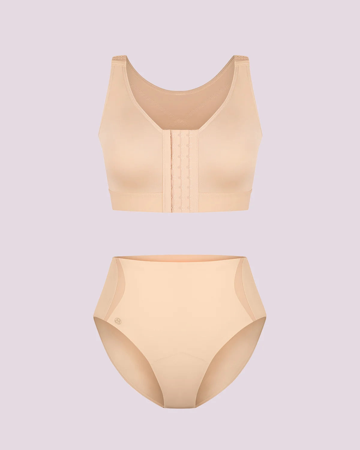 Bare Essentials AirSlim Unlined Wireless Back Support Bra + Brief