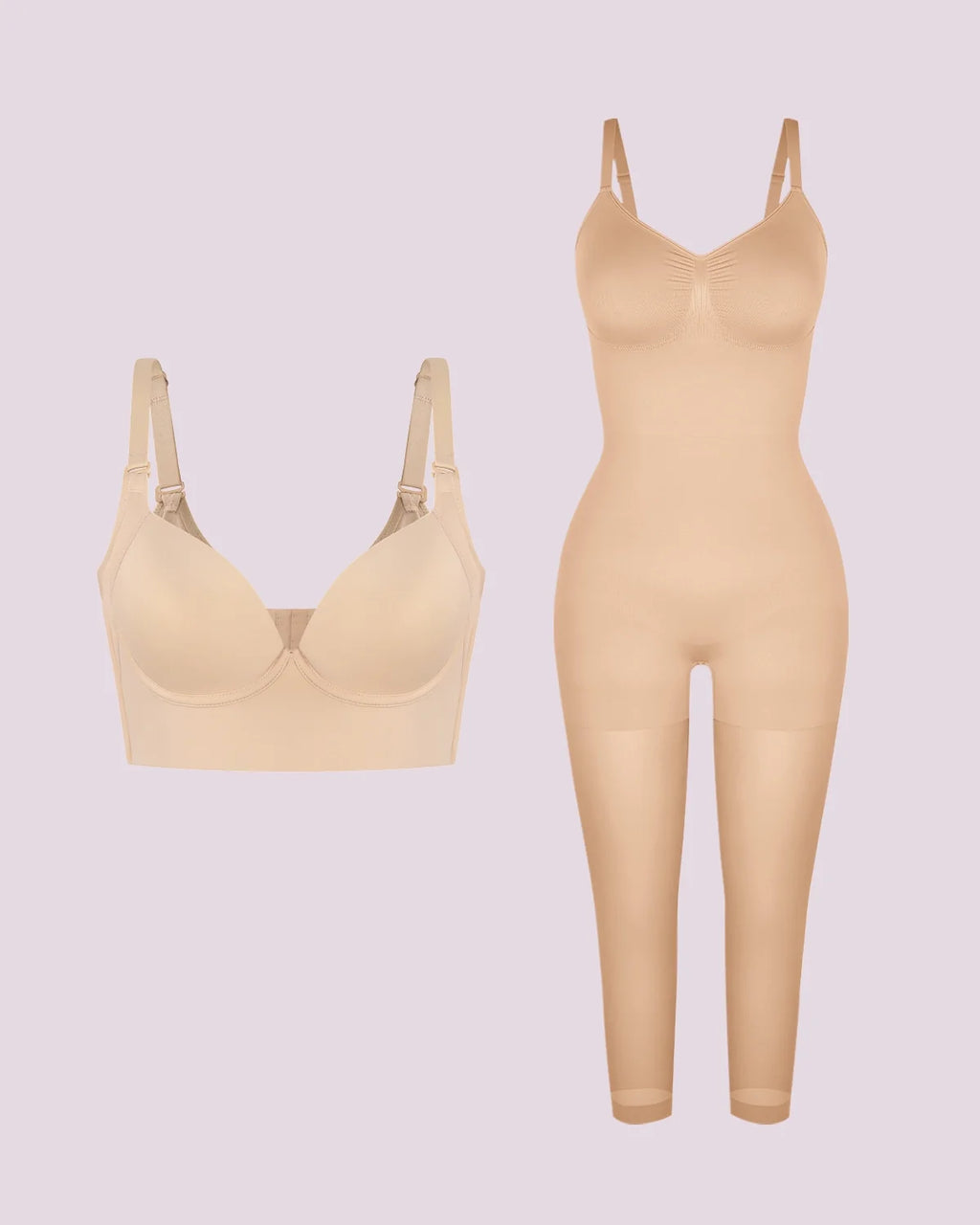 Full Coverage Bodysuit + Push-Up Bra Bundle