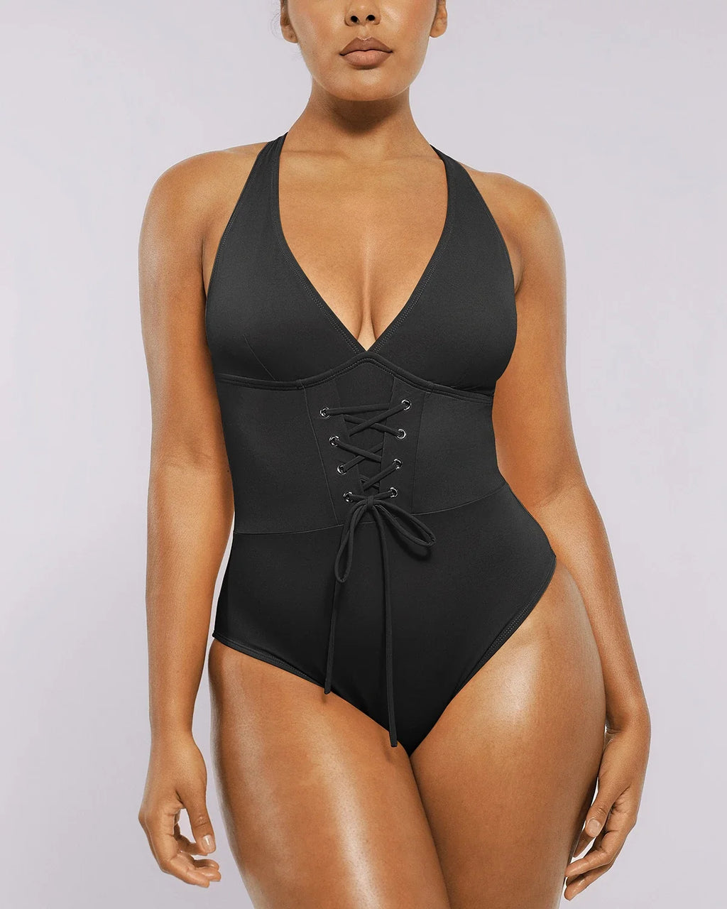 Smart Sculpt Plunge Corset Shaping Swimsuit