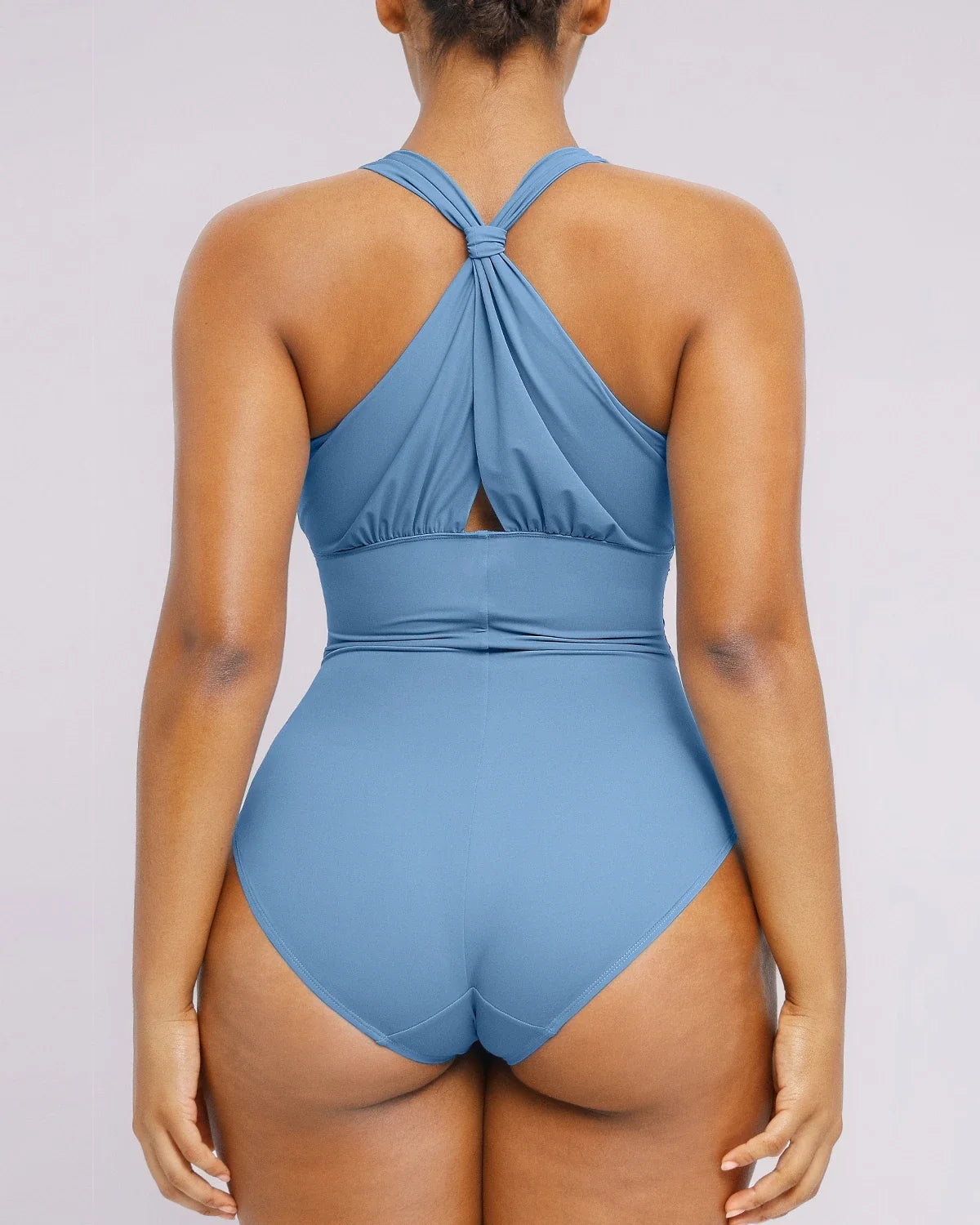 Smart Sculpt Ruched Twist-Front Shaping Swimsuit
